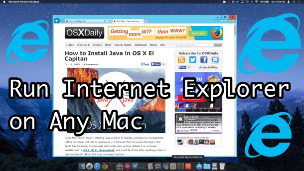 Can You Download Ie On A Mac